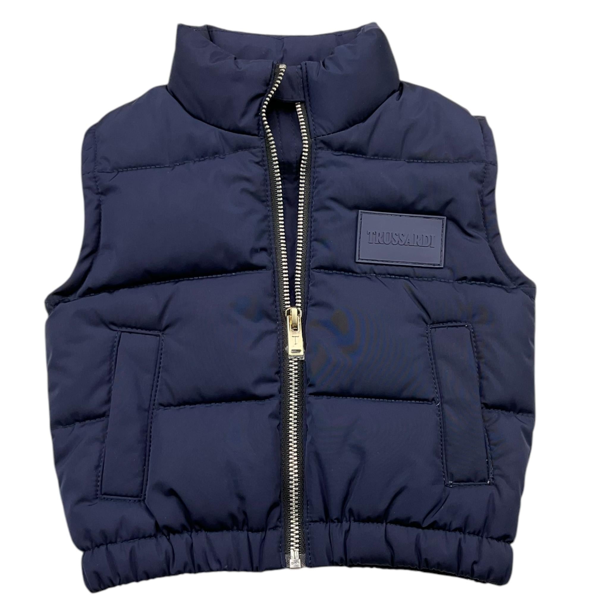 TRUSSARDI smanicato tinta unita Blu per Neonato TIA25013PI BLU TRUSSARDI 