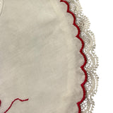 Ninnaoh Bavetta Tinta Unita con Stampa per Neonata I20155 BIANCO NINNAOH 