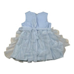 Please Abito Giromania Tinta Unita con Tulle per Neonata AB23290G73X AZZURRO PLEASE 