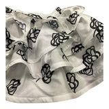 MISS GRANT gonna tinta unita cn balze e stampa fantasia Bianco per Bambina MG1132X BIANCO MISS GRANT 