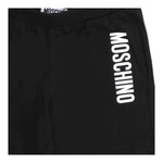 Moschino Bermuda Tinta Unita con Logo per Bambino MUQ01L NERO MOSCHINO 