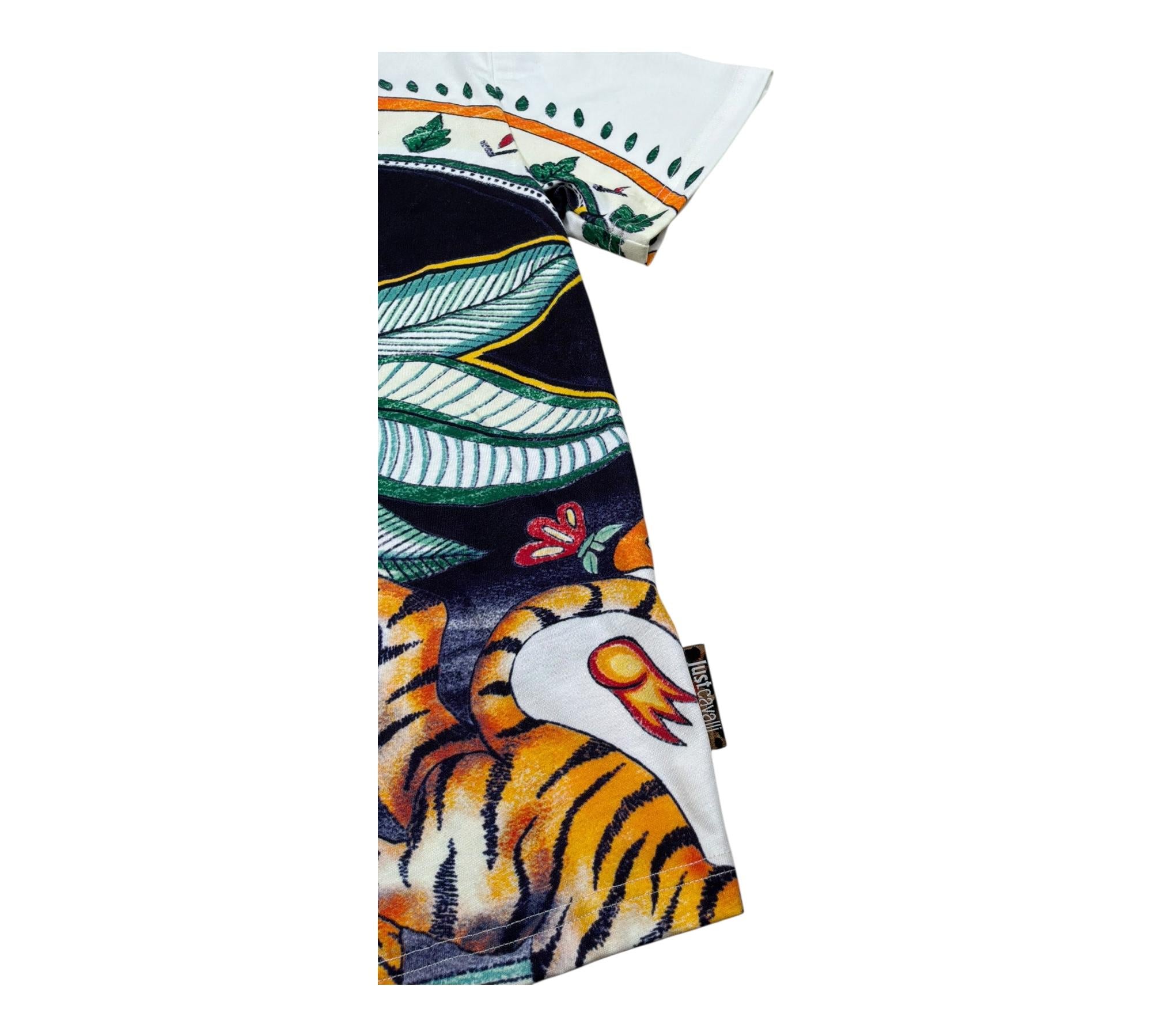 Just Cavalli T-Shirt Girocollo Stampa Fantasia per Bambino JBP26077TS BIANCO JUST CAVALLI 