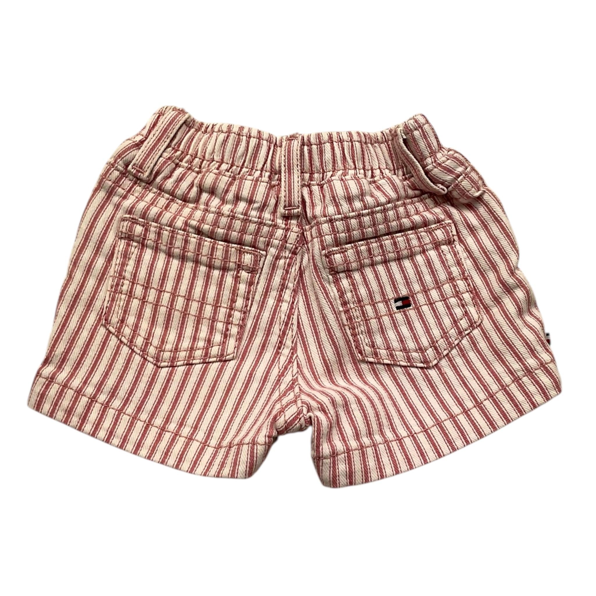 Tommy Hilfiger Short Fantasia A Righe con Elastico In Vita per Neonata KN0KN01619 BIANCO/ROSA TOMMY HILFIGER 