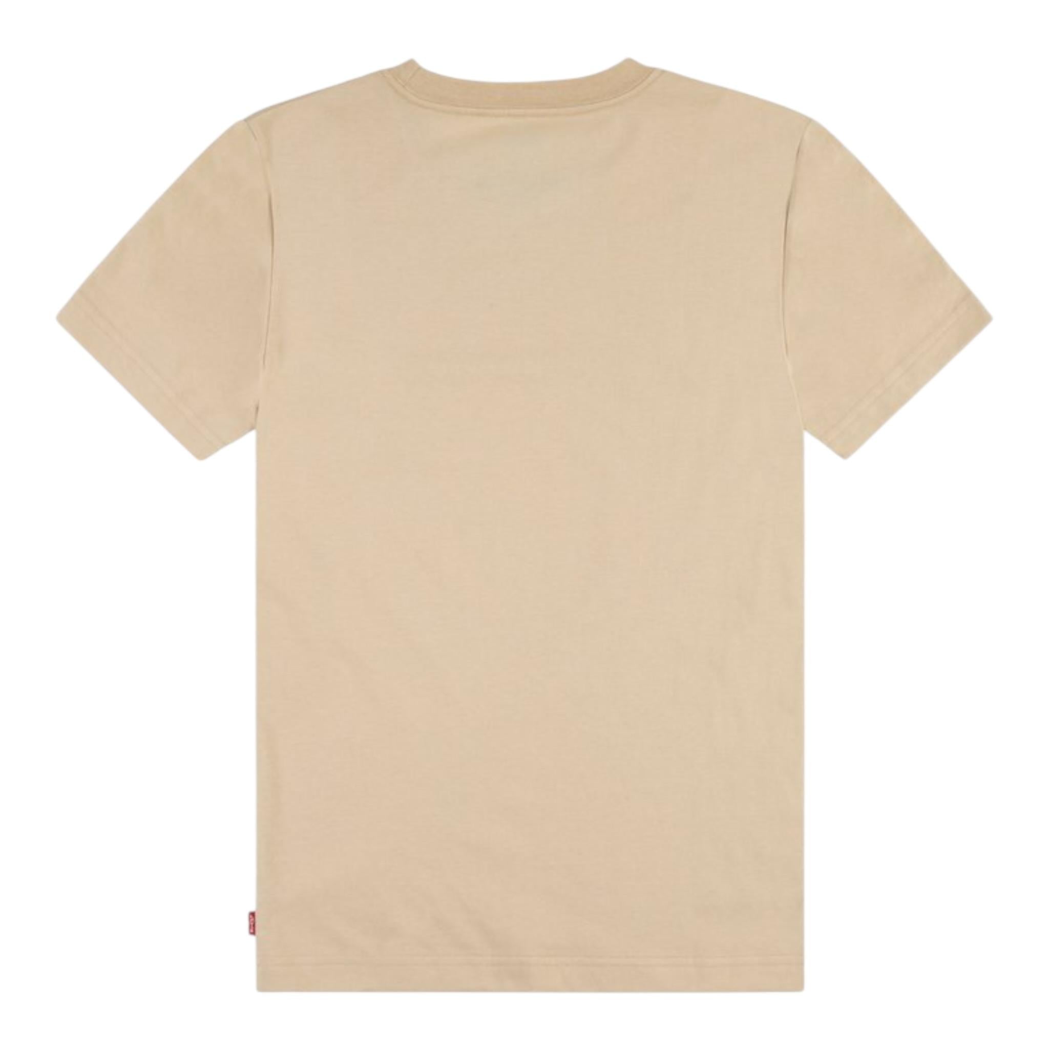 Levi'S T-Shirt Girocollo Tinta Unita con Logo per Bambino 9EL382 BEIGE LEVI'S 