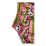 Mousse Costume Intero Tinta Unita con Stampe In Contrasto Rosa per Bambina
