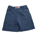 Saint Barth Bermuda In Denim Tinta Unita con Elastico In Vita per Bambino 00490L BLU SAINT BARTH 