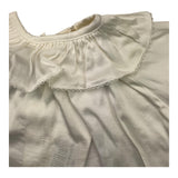Caffe' D'Orzo Completo Camicia-Short Bicolore Bianco Per Neonata
