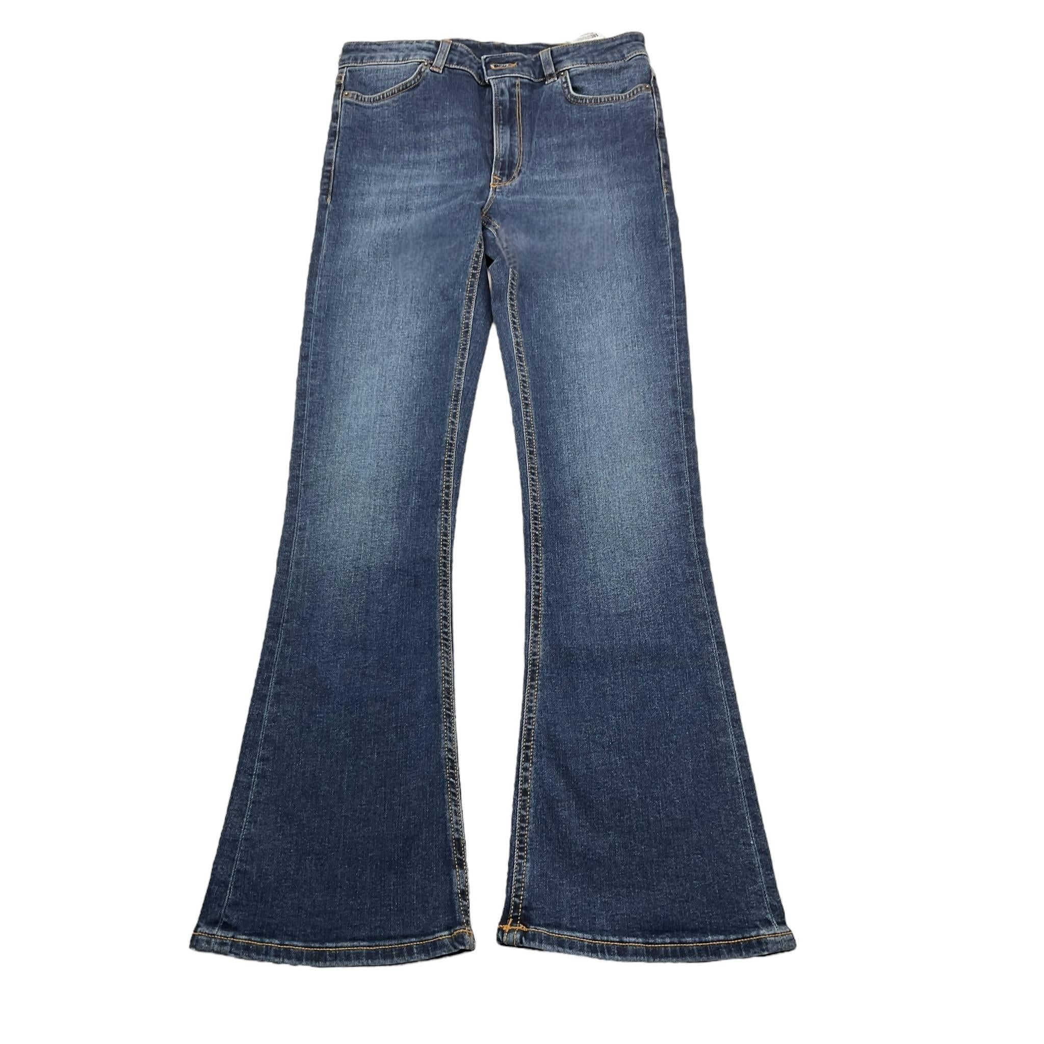 Dondup Jeans Tinta Unita Modello A Zampa per Bambina DFPA024 BLU DONDUP 
