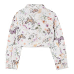 Liu Jo Giubbino Tinta Unita Stampa Fantasia Floreale per Neonata KA5059X BIANCO LIU JO 