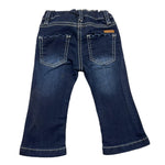 MINI BANDA jeans tinta unita modello zampa Blu per Neonata 3A721 BLU MINI BANDA 