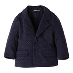 Mini Banda Giacca Tinta Unita con Microfantasia per Neonato 3B648 BLU MINI BANDA 