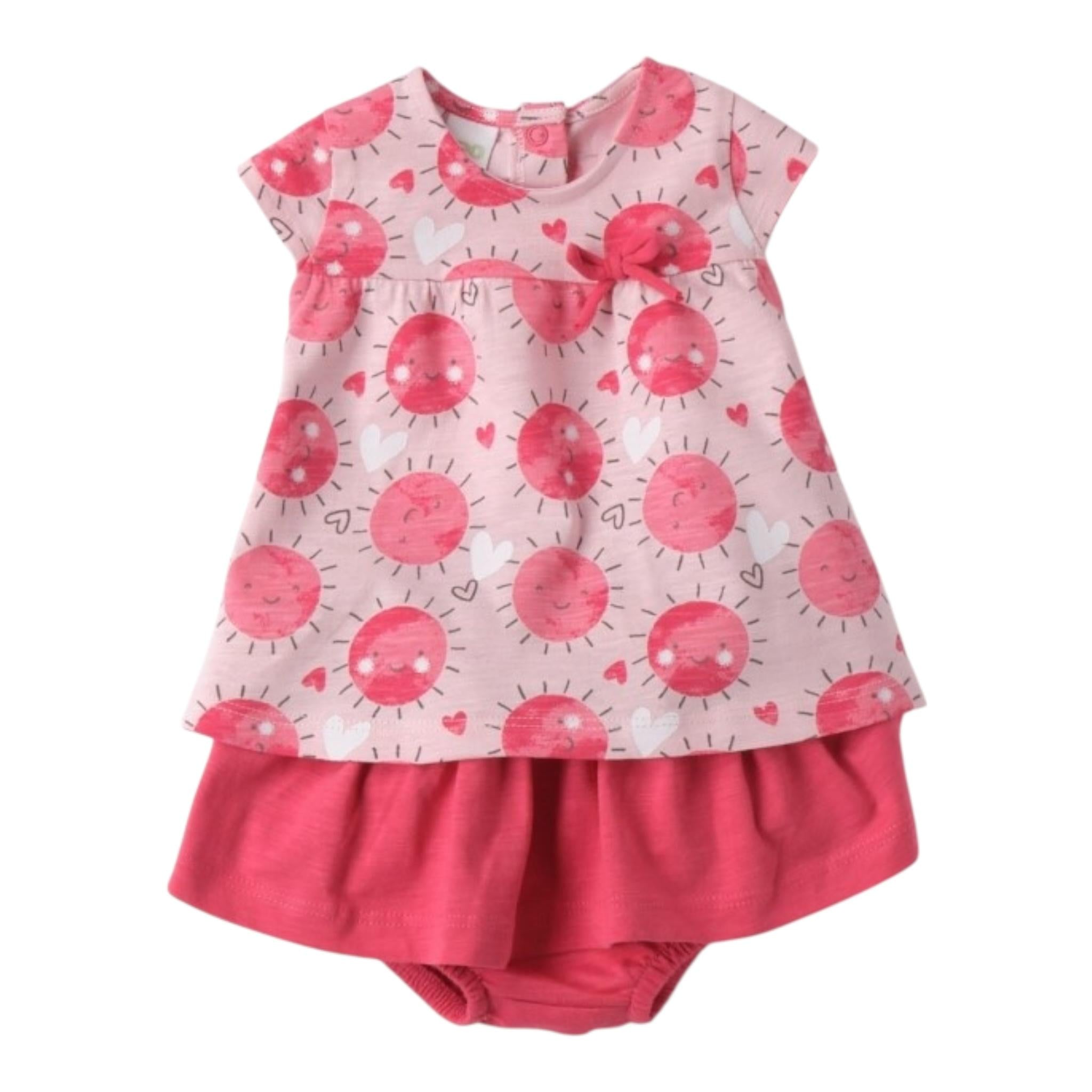 I Do Completo 2 Pezzi T-Shirt-Coulotte per Neonata 4B199 ROSA I DO 