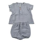 Calamaro Completo 2 Pezzi Camicia-Culotte per Neonato 17727 BLU CALAMARO 