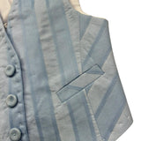 Manuel & Frank Gilet Tinta Unita con Fantasia A Righe per Neonato MF5116I AZZURRO MANUEL & FRANK 