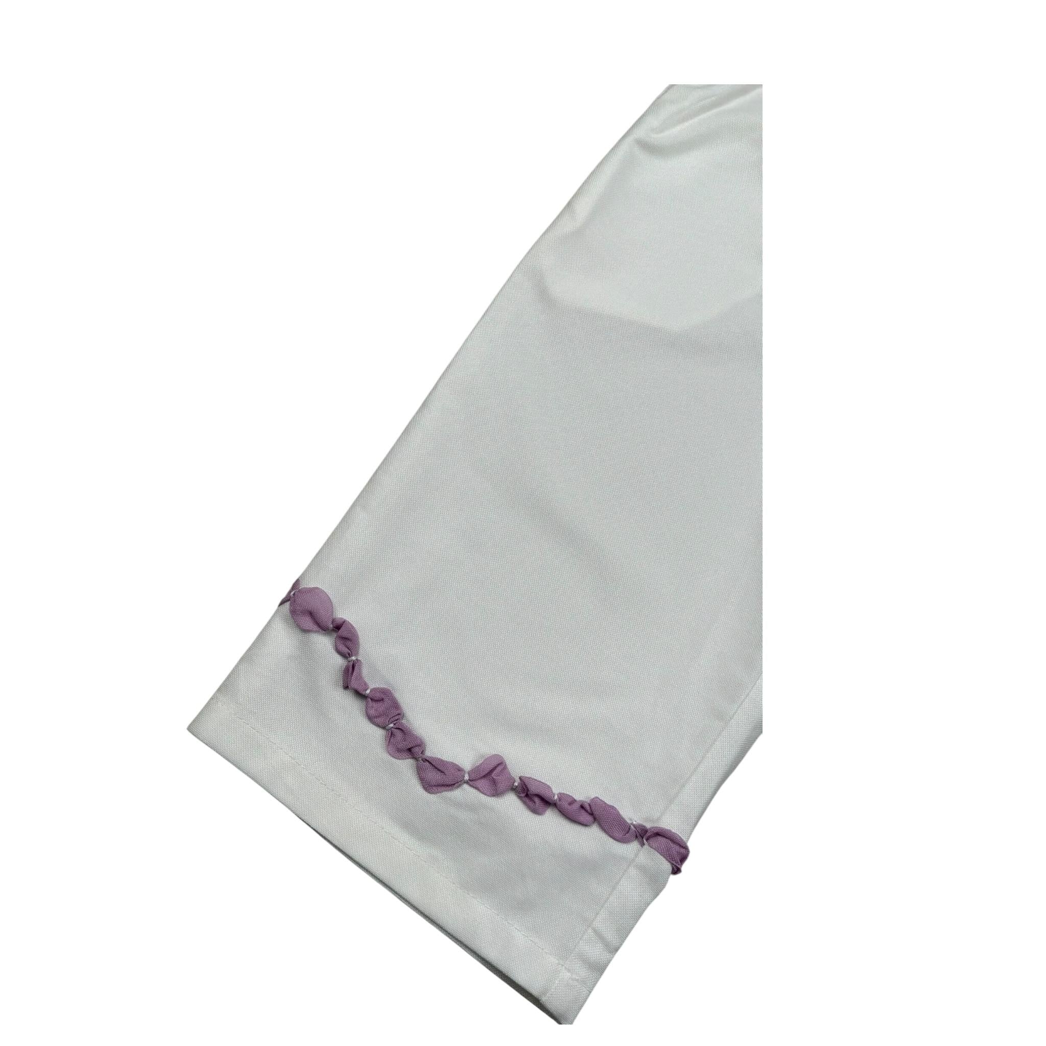 Ilfarobimbi Pantalone A Palazzo tinta unita Bianco per Bambina IFB400404 BIANCO ILFAROBIMBI 