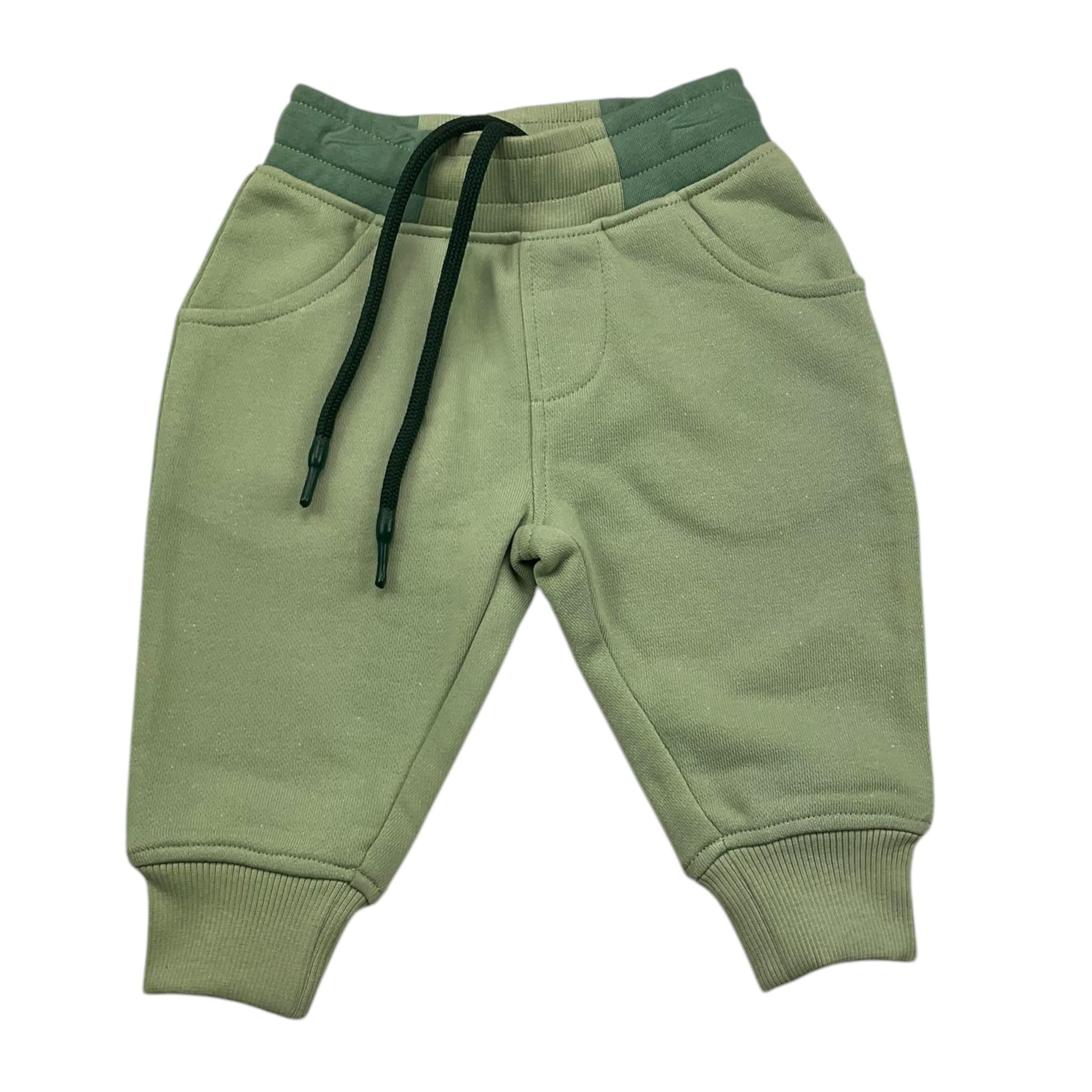 TRUSSARDI pantalone tuta tinta unita Verde per Neonato TIA25142PA VERDE TRUSSARDI 