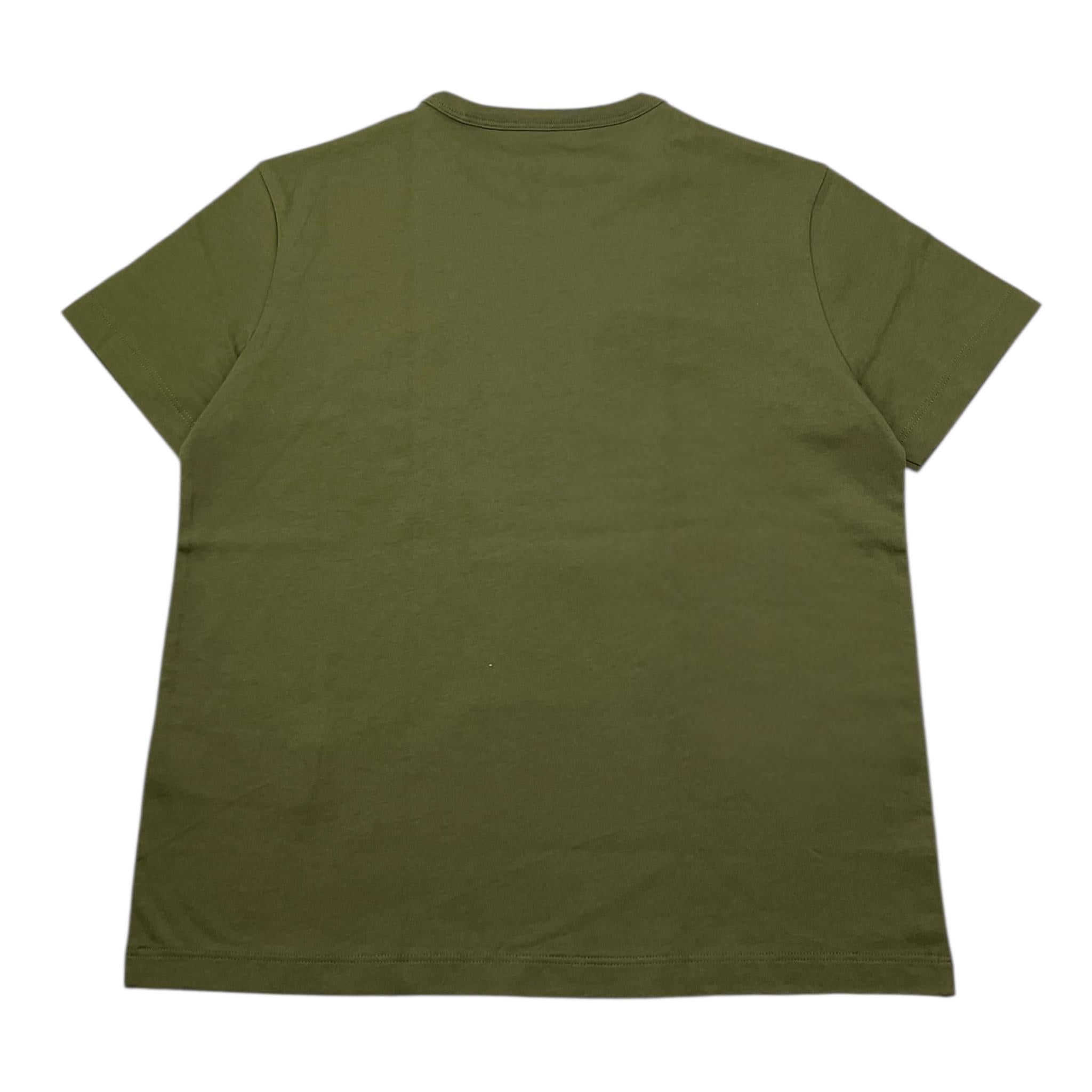 Blauer T-Shirt Girocollo Tinta Unita con Logo per Bambino 25SBLKH02508 VERDE BLAUER 