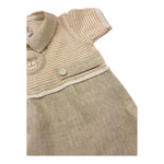 La Sartoria Dei Piccoli Pagliaccetto Bicolore con Stampa per Neonato LP005 BEIGE LA SARTORIA DEI PICCOLI 