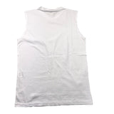 Brian Rush – Einfarbiges weißes Tanktop mit Rundhalsausschnitt für Jungen