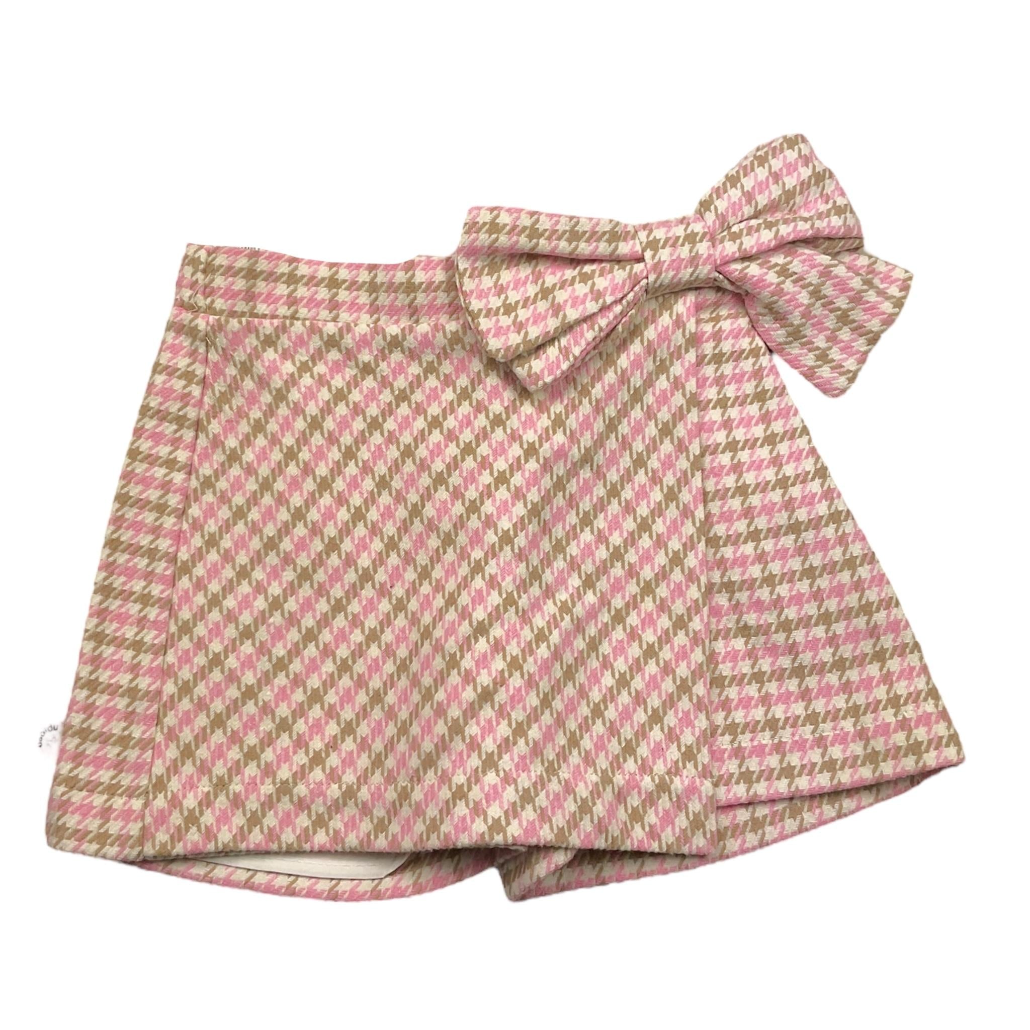MEILISA BAI short tinta unita con microfantasia Bianco per Bambina FL5885 BIANCO MEILISA BAI 