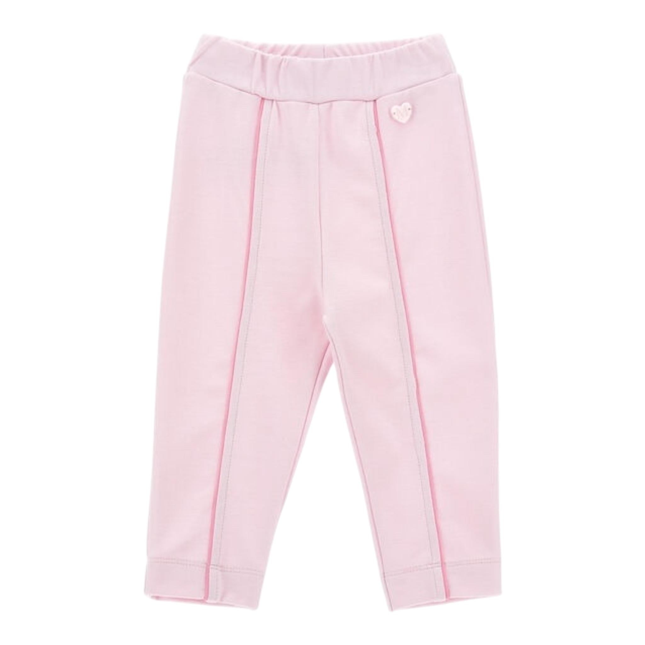 MONNALISA leggins tinta unita con profili in contrasto Rosa per Neonata 37D405 ROSA MONNALISA 