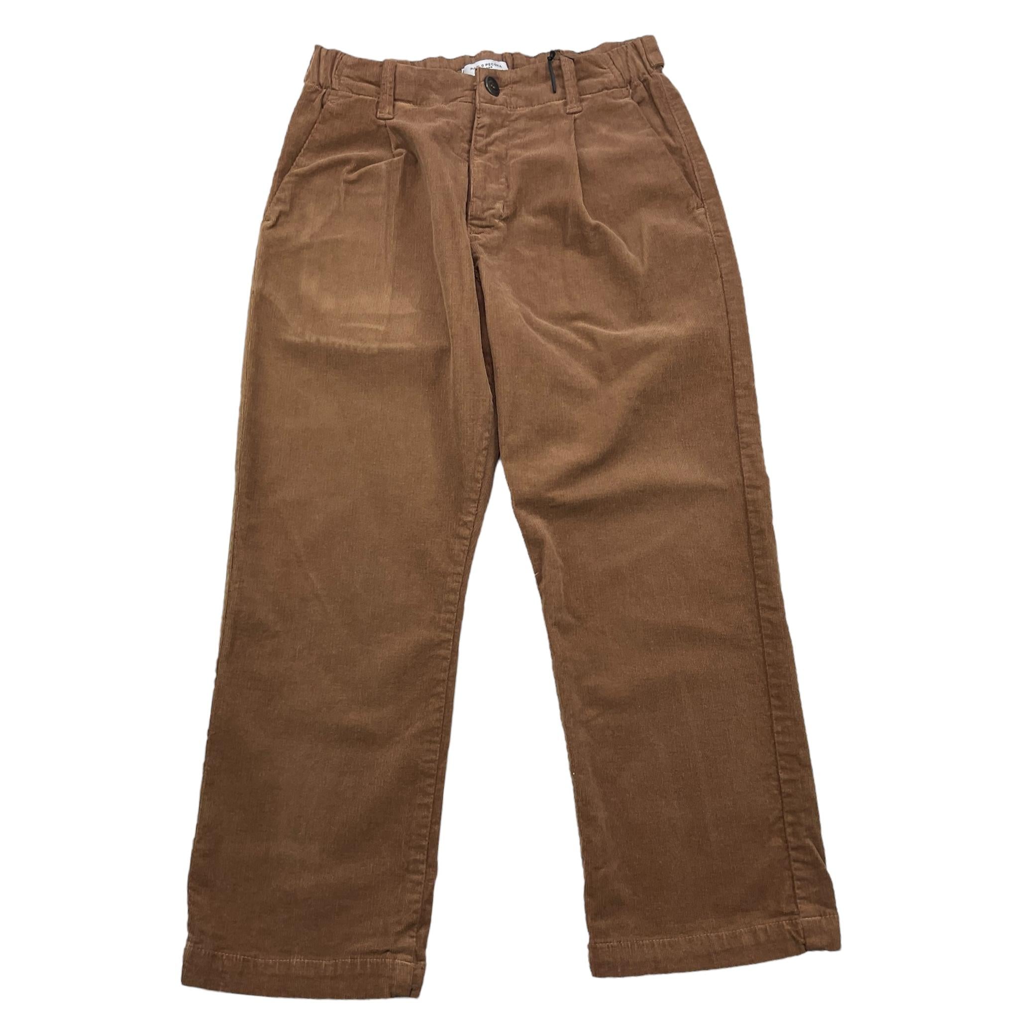 PAOLO PECORA pantalone tinta unita con elastico in vita Marrone per Bambino PP4120 MARRONE PAOLO PECORA 