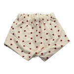 Petit Bateau Abito Mezza Manica tinta unita Fantasia Cuori con Culotte Panna per Neonata A09MR01030 PANNA PETIT BATEAU 