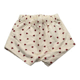 Petit Bateau Abito Mezza Manica tinta unita Fantasia Cuori con Culotte Panna per Neonata A09MR01030 PANNA PETIT BATEAU 