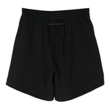 Maison Margiela Bermuda In Felpa Tinta Unita Con Stampa In Contrasto Nero Per Bambino