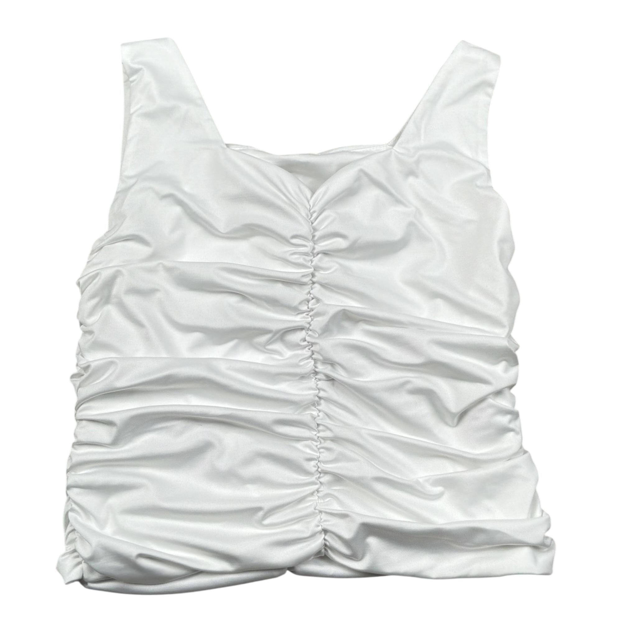 Lu Lu By Miss Grant Top tinta unita A Bretelle Bianco per Bambina LL3508 BIANCO LU LU BY MISS GRANT 