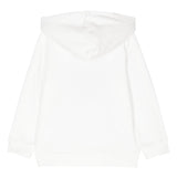 STELLA McCARTNEY felpa chiusa con cappuccio tinta unita con stampa Bianco per Neonata TV4B00 BIANCO STELLA McCARTNEY 