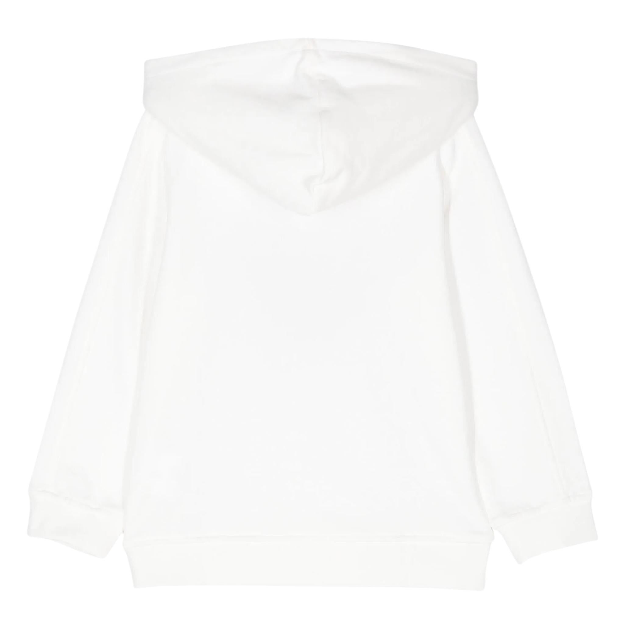 STELLA McCARTNEY felpa chiusa con cappuccio tinta unita con stampa Bianco per Neonata TV4B00 BIANCO STELLA McCARTNEY 
