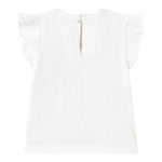 Mayoral T-Shirt Girocollo Tinta Unita con Stampa per Neonata 1042X BIANCO MAYORAL 