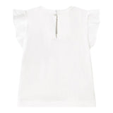 Mayoral T-Shirt Girocollo Tinta Unita con Stampa per Neonata 1042X BIANCO MAYORAL 