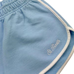 Saint Barth Short Tinta Unita con Profili In Contrasto per Bambina SB3101EMB AZZURRO SAINT BARTH 
