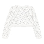 LIU JO maglia girocollo tinta unita cn brillantini Bianco per Bambina GF4137XX BIANCO LIU JO 