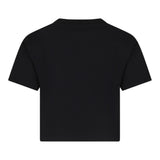 Nike T-Shirt Girocollo Tinta Unita con Logo per Bambina 36L670 NERO NIKE 