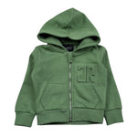 John Richmond Felpa con Zip E Cappuccio Tinta Unita con Logo per Neonato RIP26004FE VERDE JOHN RICHMOND 