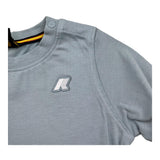 K-WAY shirt girocollo tinta unita con logo Azzurro per Neonato K6123WWXXX AZZURRO K-WAY 