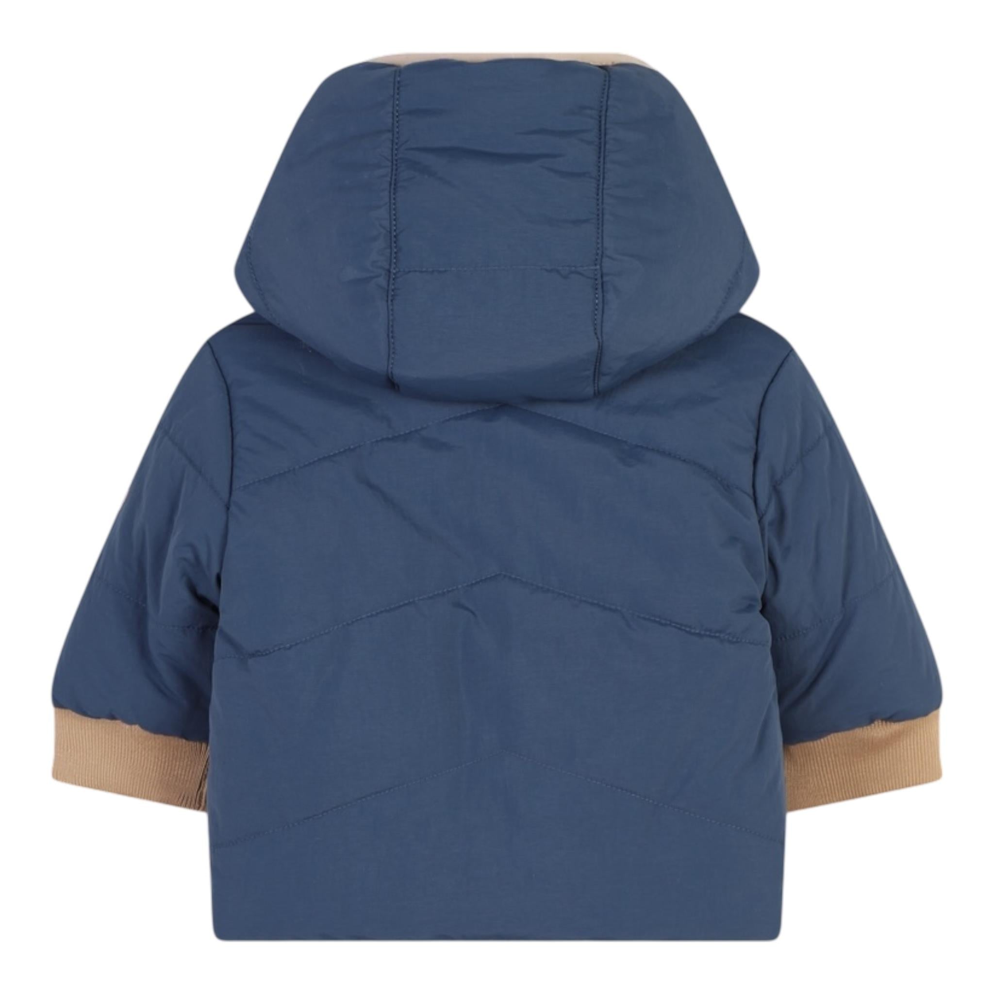 TOMMY HILFIGER giubbino bicolore reversibile Panna/blu per Neonato T60226 PANNA/BLU TOMMY HILFIGER 