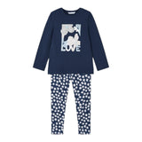 MAYORAL completo 2 pezzi shirt-leggins fantasia floreale Blu per Bambina 4713X BLU MAYORAL 