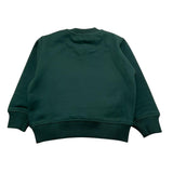 ZU+ELEMENTS felpa girocollo tinta unita con stampa Verde per Bambino ZU2822J VERDE ZU+ELEMENTS 