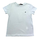 Manuel Ritz T-Shirt Girocollo Tinta Unita con Logo per Bambino MR3120 BIANCO MANUEL RITZ 