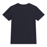 Guess T-Shirt Girocollo Tinta Unita con Stampa per Bambino L5RI12K8HM4 BLU NOTTE GUESS 