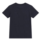 Guess T-Shirt Girocollo Tinta Unita con Stampa per Bambino L5RI12K8HM4 BLU NOTTE GUESS 