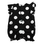 Nanan Pagliaccetto Tinta Unita con Fantasia Pois per Neonata E2242306N NERO NANAN 
