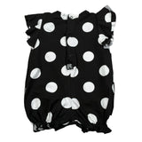 Nanan Pagliaccetto Tinta Unita con Fantasia Pois per Neonata E2242306N NERO NANAN 