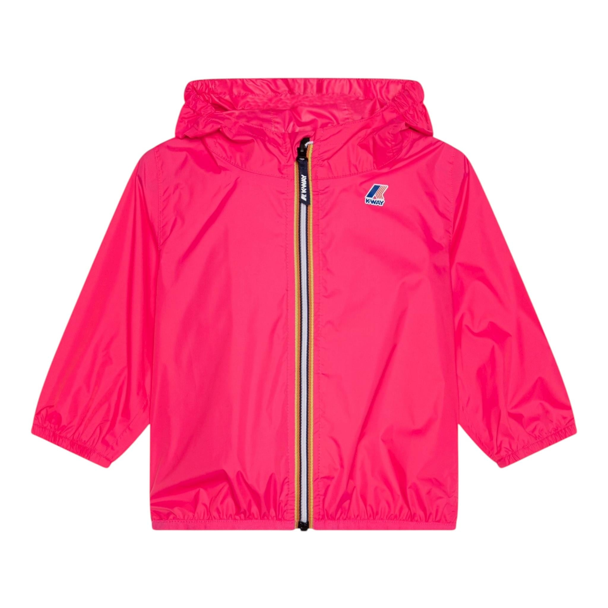 K-Way Giubbino Tinta Unita con Cappuccio per Bambina K61336WWWX FUXIA K-WAY 