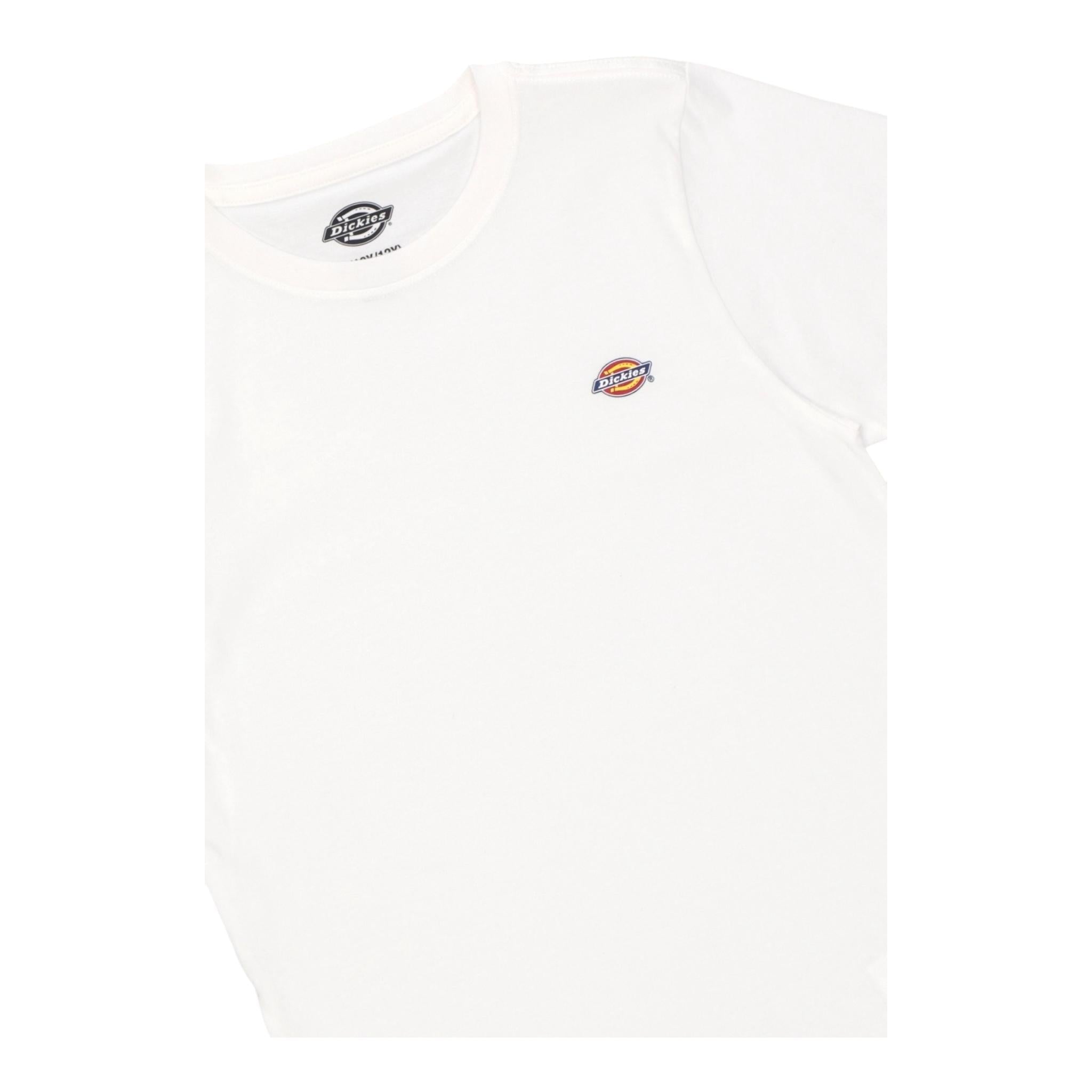 DICKIES t-shirt girocollo tinta unita cn logo Bianco per Bambino DK0KSR640WH1 BIANCO DICKIES 