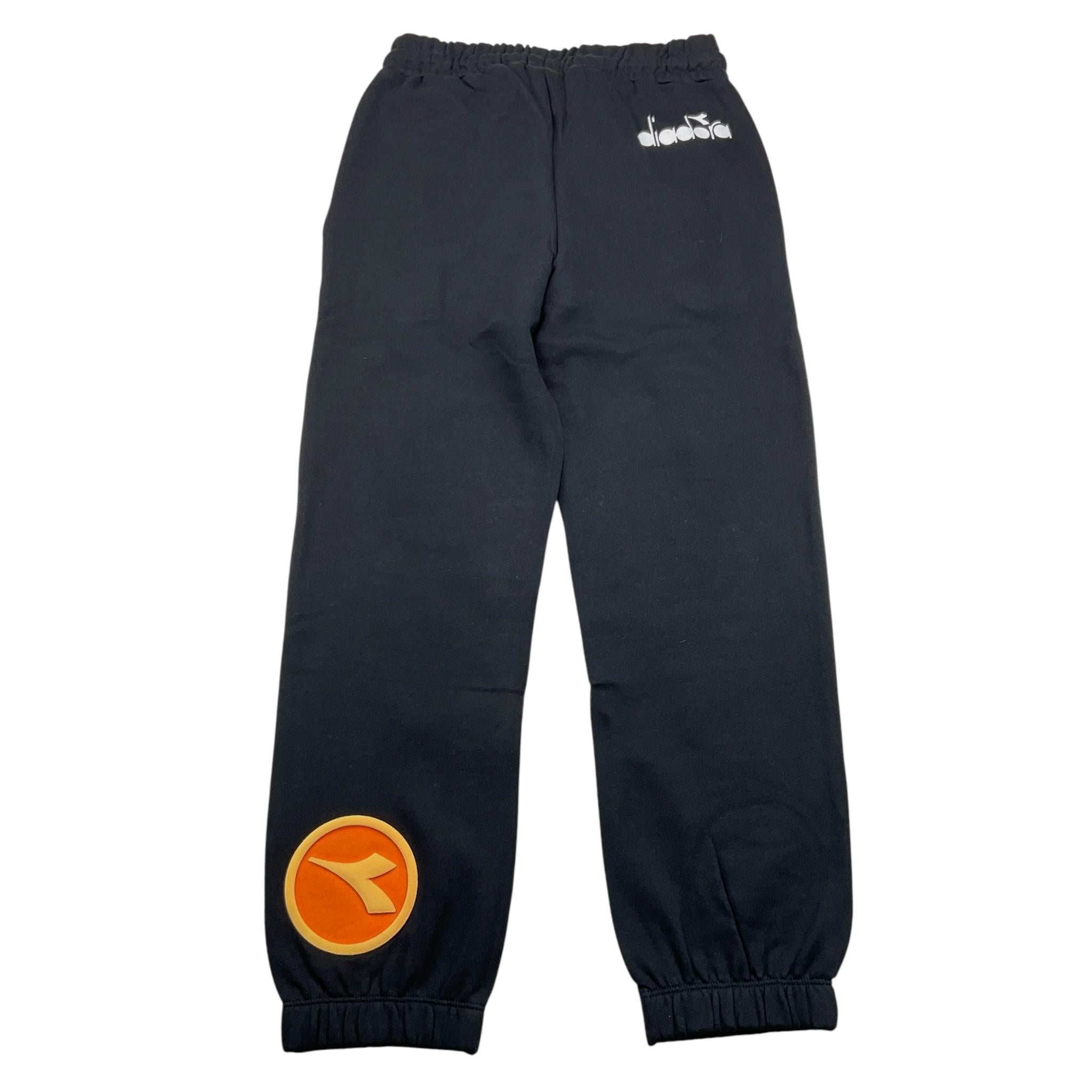 DIADORA pantalone tuta tinta unita cn logo Nero per Bambino F4DIJBF025 NERO DIADORA 